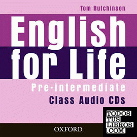 English for Life Pre-Intermediate. Class Audio CD