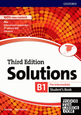 Solutions 3rd Edition Pre-Intermediate. Student's Book