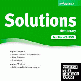 Solutions 2nd edition Elementary. Test CD-ROM