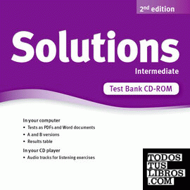 Solutions 2nd edition Intermediate. Test CD-ROM