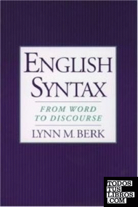 ENGLISH SYNTAX: FROM WORD TO DISCOURSE
