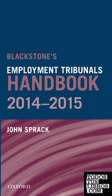 BLACKSTONES EMPLOYMENT TRIBUNALS HANDBOOK 2014-15