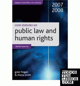 Core statutes on public law and human rights