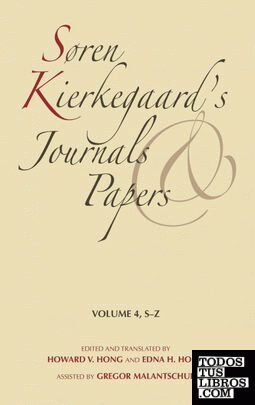 Soren Kierkegaard's Journals and Papers, Volume 4