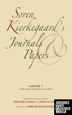 Soren Kierkegaard's Journals and Papers, Volume 7