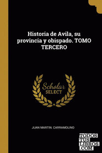 Historia de Avila, su provincia y obispado. TOMO TERCERO