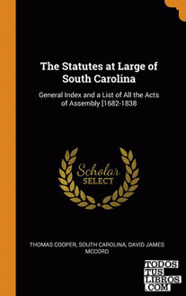 The Statutes at Large of South Carolina