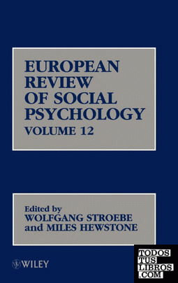 European Review of Social Psychology V12