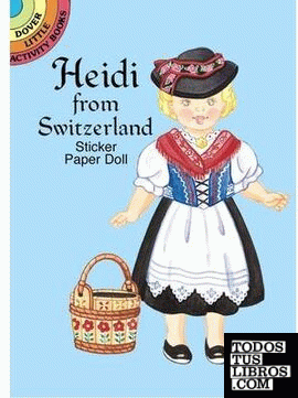 HEIDI FROM SWITZERLAND STICKER PAPER DOLL