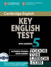 Cambridge Key English Test 5 Self Study Pack (Student's Book with answers and Audio CD)