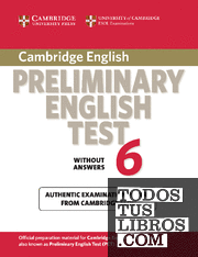 Cambridge Preliminary English Test 6 Student's Book without answers