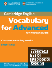 Cambridge Vocabulary for Advanced without Answers