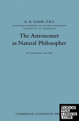 The Astronomer as Natural Philosopher