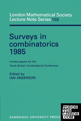 Surveys in Combinatorics 1985