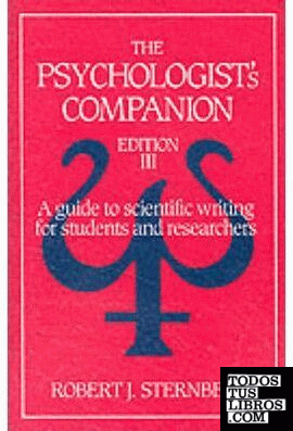 Psychologist'S Companion. a Guide To Scientific Writing For Students And Researc