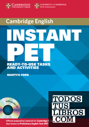 Instant PET Book and Audio CD Pack