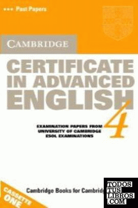 CAMBRIDGE CERTIFICATE IN ADVANCED ENGLISH 4 - CASSETTE