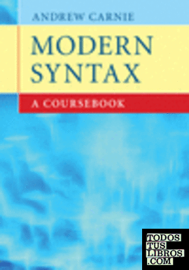 MODERN SYNTAX A COURSEBOOK PAPERBACK