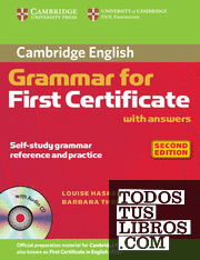 Cambridge Grammar for First Certificate with Answers and Audio CD 2nd Edition