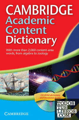 Cambridge Academic Content Dictionary Reference Book with CD-ROM