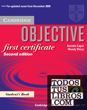 Objective First Certificate Student's Book 2nd Edition