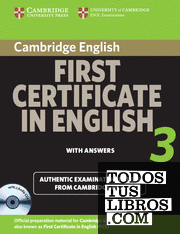 Cambridge First Certificate in English 3 for Updated Exam Self-study Pack (Student's Book with answers and Audio CDs)