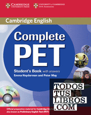 Complete PET Student's Book with answers with CD-ROM
