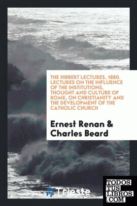 Lectures on the influence of the institutions