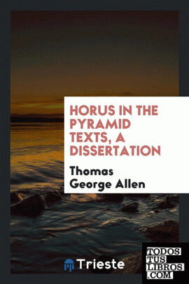 Horus in the Pyramid Texts ...