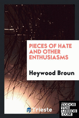 Pieces of hate and other enthusiasms