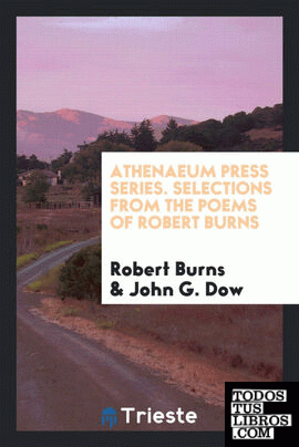 Selections from the poems of Robert Burns;