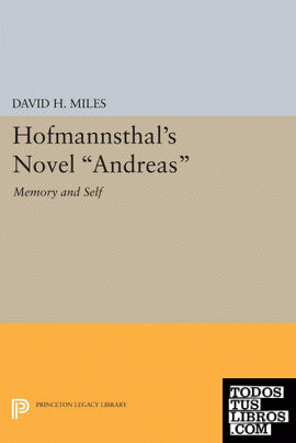 Hofmannsthal's Novel Andreas