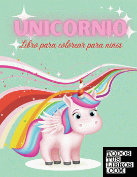Unicornio Libro para colorear para niños