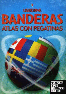 ATLAS CON PEGATINAS. BANDERAS
