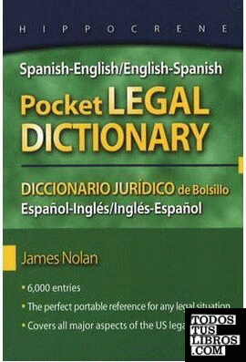 POCKET LEGAL DICTIONARY ENGLISH SPANISH SPANISH ENGLISH