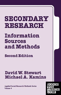 SECONDARY RESEARCH: INFORMATION SOURCES AND METHODS