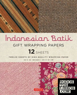 Indonesian Batik Gift Wrapping Papers - papel para envolver