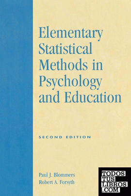 Elementary Statistical Methods in Psychology and Education, Second Edition
