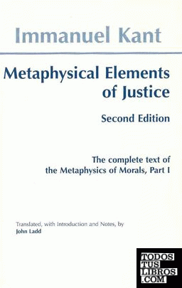 METAPHYSICAL ELEMENTS OF JUSTICE