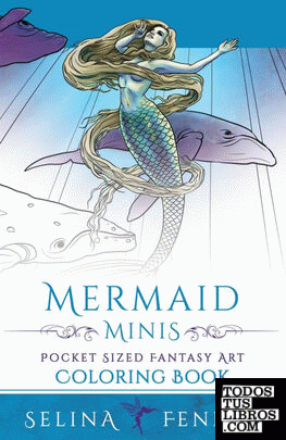Mermaid Minis - Pocket Sized Fantasy Art Coloring Book