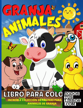 Animales De Granja Libro De Colorear Para Niños
