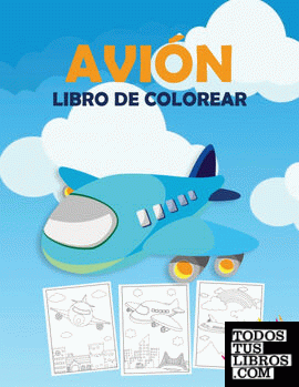 Avión Libro de Colorear