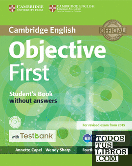 Objective First Student's Book without Answers with CD-ROM with Testbank 4th Edition