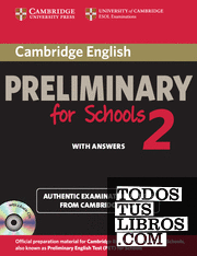 Cambridge English Preliminary for Schools 2 Self-study Pack (Student's Book with Answers and Audio CDs (2))