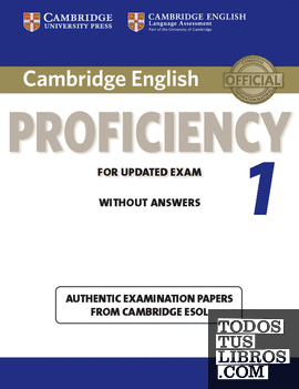 Cambridge English Proficiency 1 for Updated Exam Student's Book without Answers