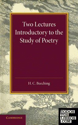 Two Lectures Introductory to the Study of Poetry