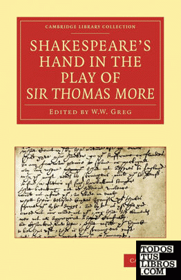 Shakespeare S Hand in the Play of Sir Thomas More