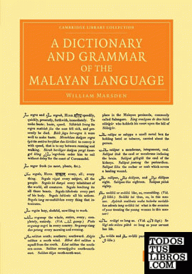 A Dictionary and Grammar of the Malayan Language