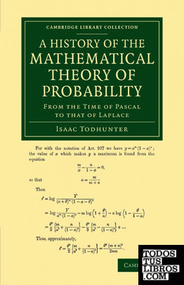 A History of the Mathematical Theory of Probability
