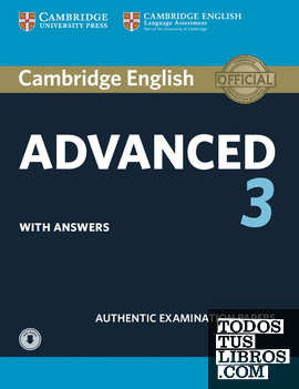 Cambridge English Advanced 3. Student's Book with answers with Audio